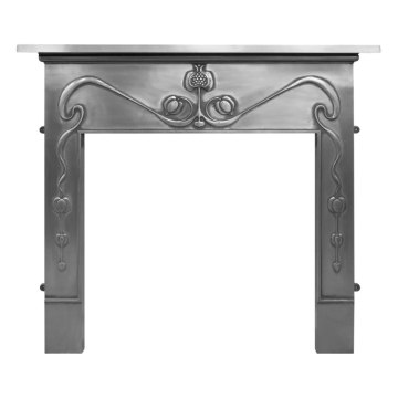 Carron Art Nouveau Full Polished Fireplace Carron Art Nouveau Full Polished Fireplace
