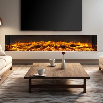 Celsi DLX Electriflame 1800 Midnight Edition Built-In Electric Fire