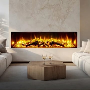 Celsi DLX ElectriFlame 1600 Electric Fire, Resin Bonded Oak Fuel Bed