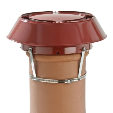 Colt Top All Purpose Anti-Downdraught Chimney Cowl - Terracotta