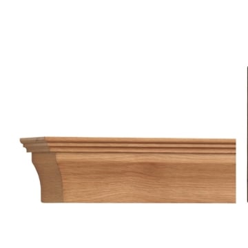 Gallery 48" Contemporary Oak Fireplace Beam