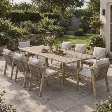 Kettler Cora Rope 8 Seater Dining Set