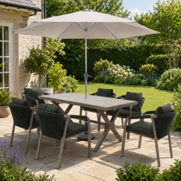 Kettler Cora Metal 6 Seat Dining Set