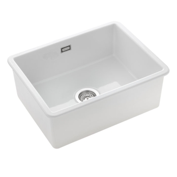 Rustique Belfast CRUB5340WH/ Ceramic Sink Angled Rustique Belfast CRUB5340WH/ Ceramic Sink Angled