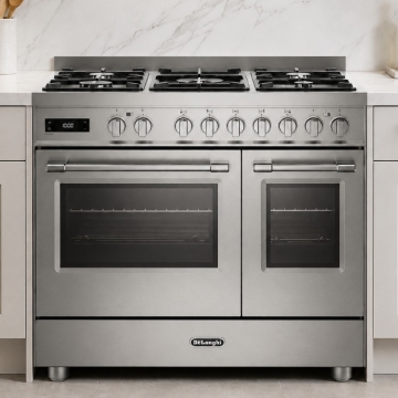 DeLonghi 90cm Pro Twin Cavity Dual Fuel Range Cooker