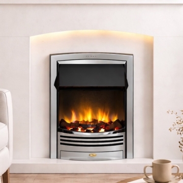 Dimplex Glencoe Optiflame Electric Fire, Chrome