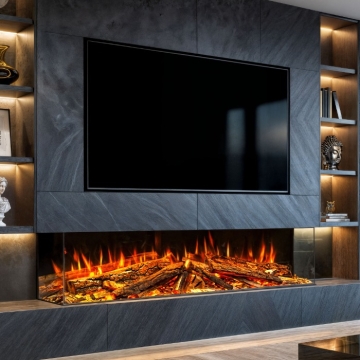 Celsi DLX Electriflame 2000 Midnight Edition Built-In Electric Fire