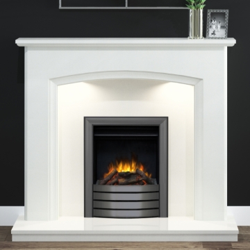 Elgin & Hall Eliana 52" Marble Fireplace, White