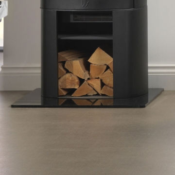 ACR Black Glass Rectangular Hearth