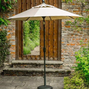 Norfolk Leisure Elizabeth 2.2m Parasol, Taupe Norfolk Leisure Elizabeth 2.2m Parasol, Taupe