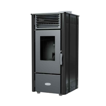 Henley Elm Eco 8kW Pellet Stove, Black