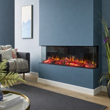 Enya Flame 125cm Slimline Electric Fireplace