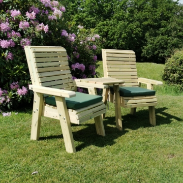 Churnet Valley Ergo Love Seats, Angled