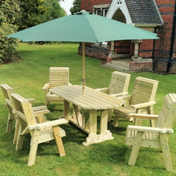 Churnet Valley Ergo 6 Seat Dining Set