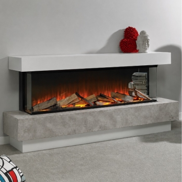 Evonic Vanquish E-Lectra Freestanding Fireplace Suite