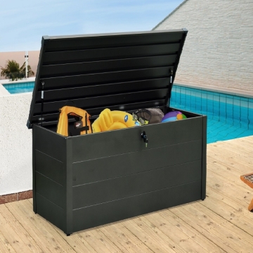 Falcon 400L Heavy Duty Storage Box, Dark Grey