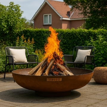 Moodz Classic 150cm Fire Bowl, Corten Steel
