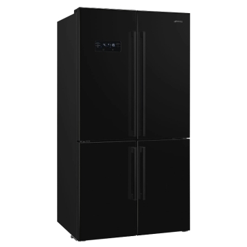 Smeg FQ60NDF Frost Free American Fridge Freezer, Black