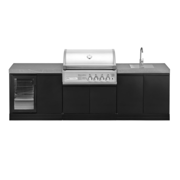 Grandpro 272 Series Crossray 4 Burner Outdoor Kitchen with Fridge & Sink Grandpro 272 Series Crossray 4 Burner Outdoor Kitchen with Fridge & Sink