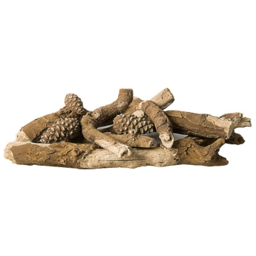 Gallery Ceramic High Definition Log Fuel Bed, Box of 12