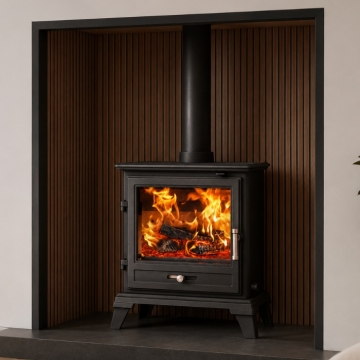 Gallery Karne Honey/Black Fireplace Chamber