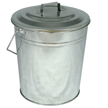 Galvanised Coal Tub & Lid