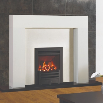 Gazco Logic Arts Inset Convector Gas Fire, Matt Black Gazco Logic Arts Inset Convector Gas Fire, Matt Black