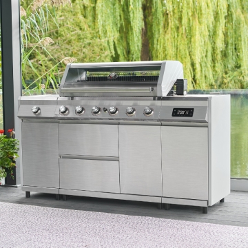 Grillstream Island 6 Burner Hybrid BBQ