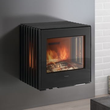 Hergom Glance Wood Burning Stove, Wall Hung or Table Stand