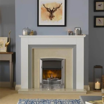Dimplex Glencoe Optiflame Electric Fire, Chrome