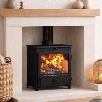 Go Eco 5kW Widescreen Stove in Fireplace