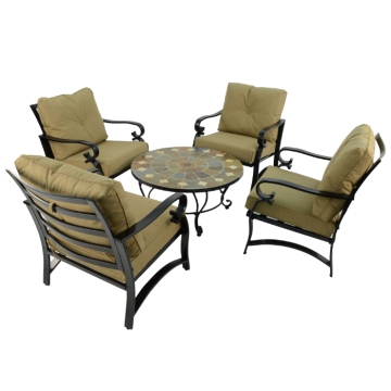 Europa Leisure Windsor Deluxe Lounge Set with Granada 91cm Coffee Table