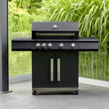 Grillstream Stealth 4 Burner Hybrid Gas & Charcoal BBQ Grillstream Stealth 4 Burner Hybrid Gas & Charcoal BBQ