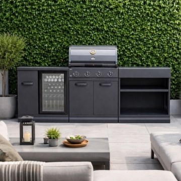 Grllr 4 Burner Outdoor Kitchen and Fridge
