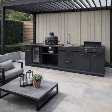 Grllr Outdoor Kitchen with Kamado & Stove