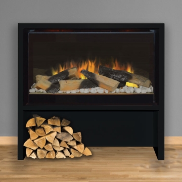 Evonic Halmstad Electric Stove, Black Close up Evonic Halmstad Electric Stove, Black Close up