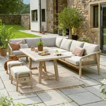 Kettler Cora Rope Corner Sofa Set