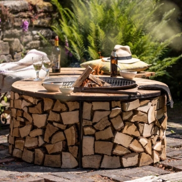 Kadai Firebowl Table & Shield