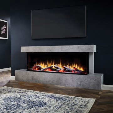 Katell Cento Italia Eco 69" Electric Fireplace Suite
