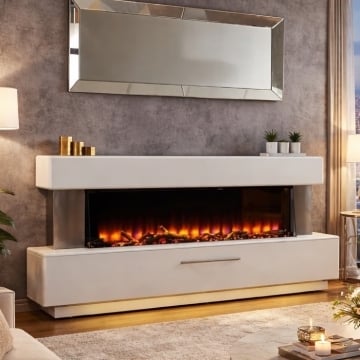 Katell Luminess Electric Fireplace Suite