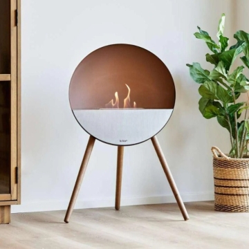 Le Feu Eye Bioethanol Fireplace, Black/Rose Gold