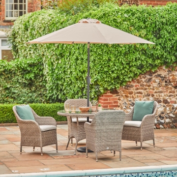 LG Outdoor Monte Carlo Sand 4 Seat Dining Set