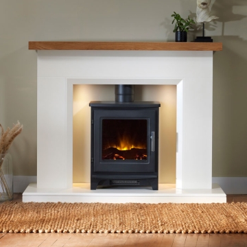 Flametek Liberty Electric Fireplace Suite Flametek Liberty Electric Fireplace Suite
