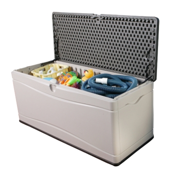 Lifetime 500 Litre Plastic Storage Box, Brown/Desert Sand