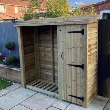Churnet Valley Log Store With Tool Store