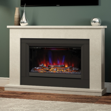 FLARE Carter 52" Electric Fireplace Suite, Manila