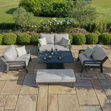 Maze New York 2 Seat Sofa Set with Rising Table