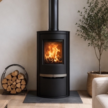 Mi-Fires Ovale Low Stove with Door