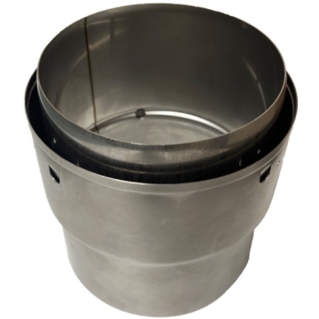 Screw-FIX Flue Liner Adaptor 125mm (5") Rigid To 125mm (5") Flex