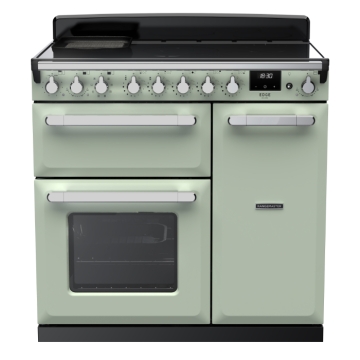 Rangemaster Estel Deluxe 90cm Induction Range Cooker, Mint/Chrome